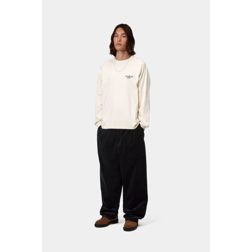 Carhartt WIP L/S Signature Rib T-Shrit - Wax / Black - I037121_0D3_XX