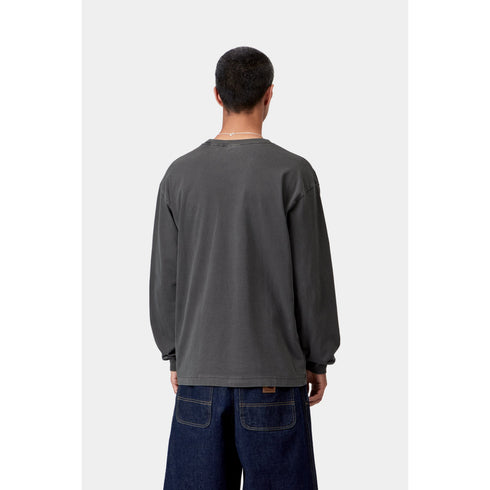 Carhartt Wip L/S Vista T-Shirt - Black Garment Dyed - I030779_89_GD