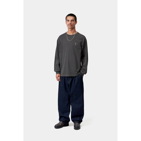 Carhartt Wip L/S Vista T-Shirt - Black Garment Dyed - I030779_89_GD