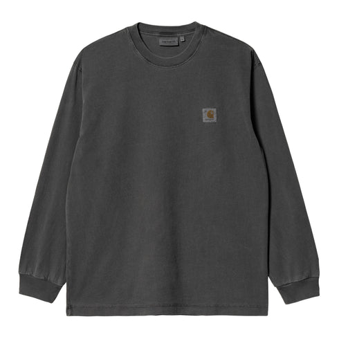 Carhartt Wip L/S Vista T-Shirt - Black Garment Dyed - I030779_89_GD