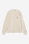 Carhartt Wip L/S Vista Waffle T-Shirt - Fleur De Sel Garment Dyed - I035304_2LP_GD