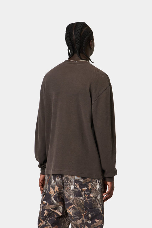 Carhartt Wip L/S Vista Waffle T-Shirt - Tobacco Garment Dyed - I035304_47_GD