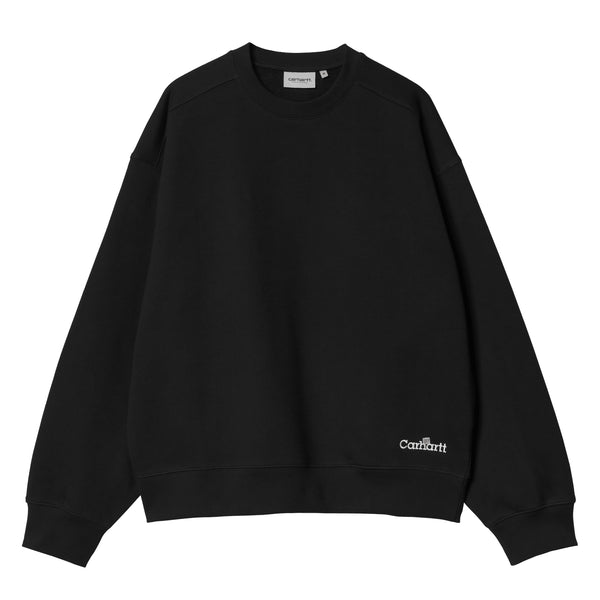 Carhartt WIP Labell Script -Black — sweatshirt