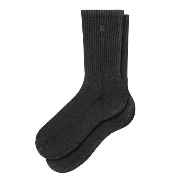 Carhartt WIP Lambert Socks - Black Moon Wash - Streetart.fr