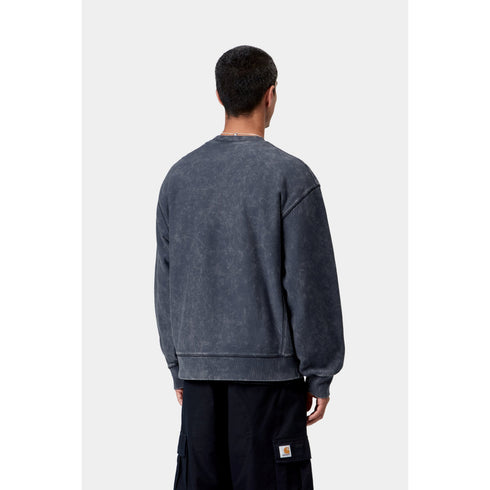 Carhartt WIP Lambert Sweat - Dark Navy Moon Wash - I037104_1C_FQ
