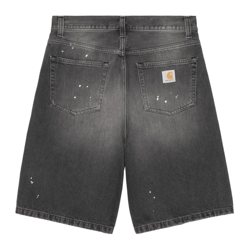 Carhartt WIP Landon Short - Black Destroy Wash Splatter - Streetart.fr