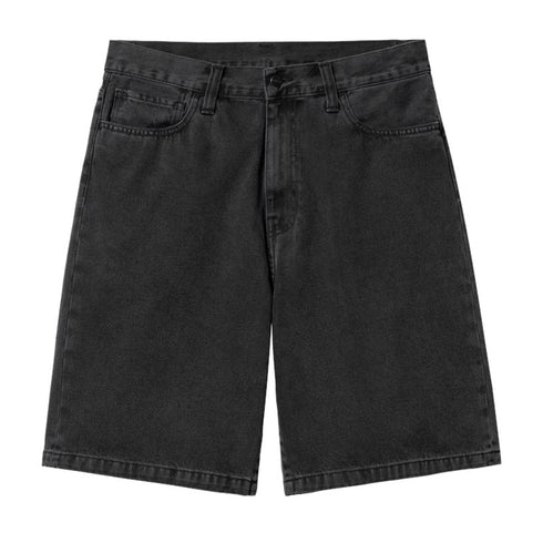 Carhartt Wip Landon Short - Black Stone Washed - Streetart.fr