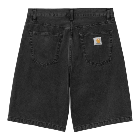 Carhartt WIP Landon Short - Black Stone Washed - Streetart.fr