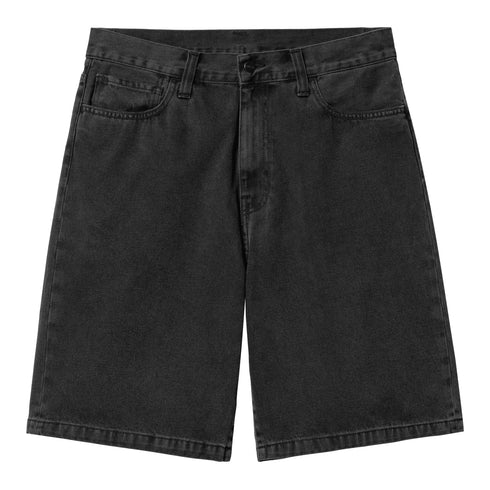 Carhartt WIP Landon Short - Black Stone Washed - Streetart.fr