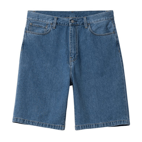 Carhartt Wip Landon Short - Blue Heavy Stone Wash - Streetart.fr