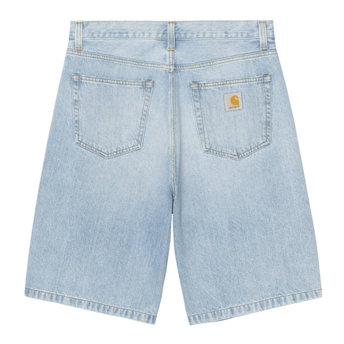 Carhartt WIP Landon Short - Blue Heavy Worn Bleached - Streetart.fr