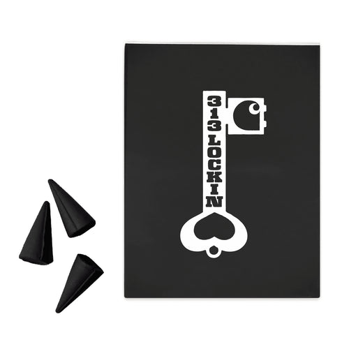 Carhartt WIP Locked Cone Incense Holder Ceramic - White / Black - Streetart.fr