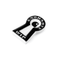 Carhartt WIP Locked Cone Incense - Holder White / Black - Streetart.fr