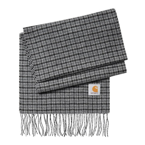 Carhartt Wip Lowis Scarf Echarpes - Houndstooth Grey - Streetart.fr
