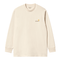 Carhartt WIP L/S American Script - Natural - Streetart.fr