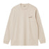 Carhartt WIP L/S American Script - Natural - Streetart.fr