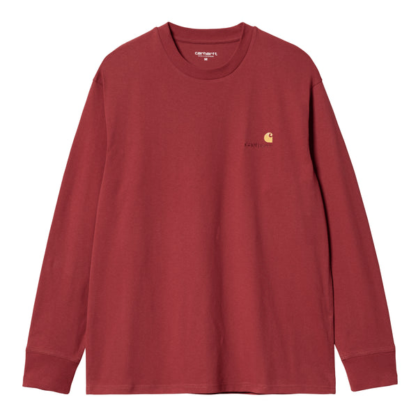 Carhartt WIP L/S American Script T-Shirt Manches Longue Tuscany — t-shirt manches longues