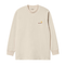 Carhartt Wip L/S American Script T-Shirt Manches Longues - Natural - Streetart.fr