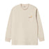 Carhartt Wip L/S American Script T-Shirt Manches Longues - Natural - Streetart.fr