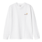 Carhartt WIP L/S American Script - White - Streetart.fr