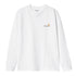 Carhartt WIP L/S American Script - White - Streetart.fr
