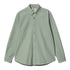 Carhartt WIP L/S Bolton Ls Shirt Glassy Teal Garment Dyed - Streetart.fr