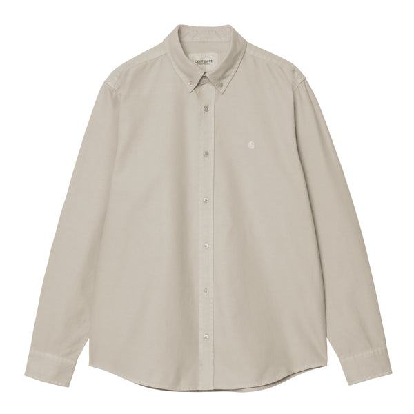 Carhartt WIP L/S Bolton Shirt Chemise - Puddle Garment Dyed - Streetart.fr