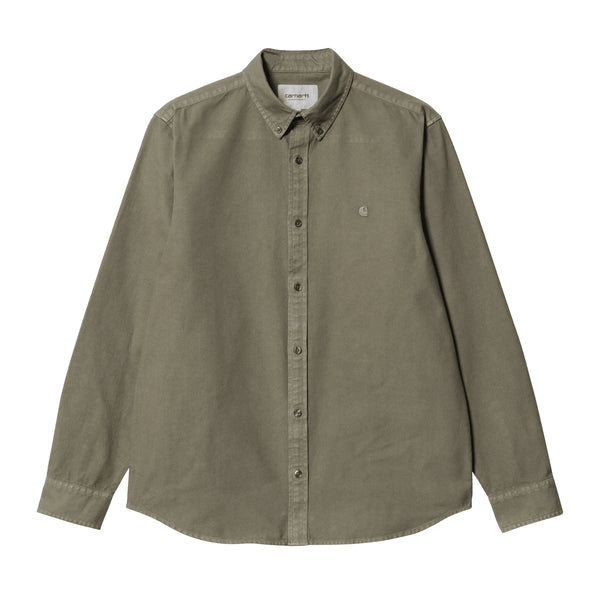 Carhartt WIP L/S Bolton Shirt Salvia — t-shirt manches longues