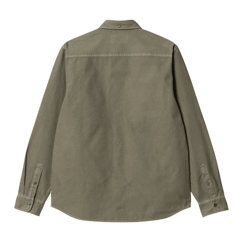 Carhartt WIP L/S Bolton Shirt Salvia - Streetart.fr