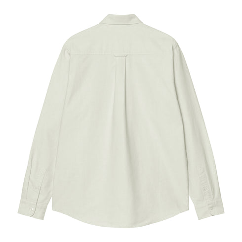 Carhartt WIP L/S C-Logo Chemise - Pale Olive / White - Streetart.fr
