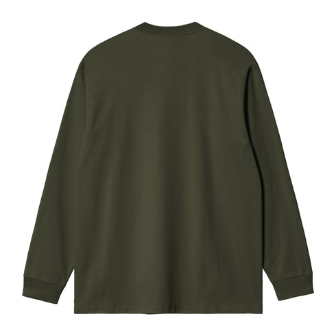 Carhartt WIP L/S Chase - Olive / Gold - Streetart.fr