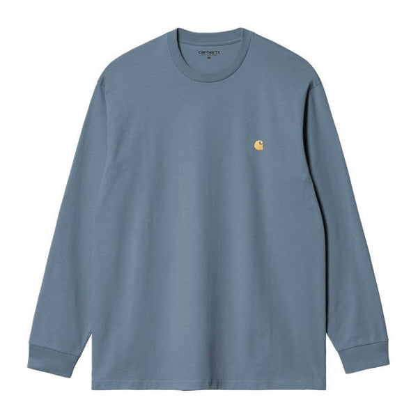 Carhartt Wip L/S Chase T-Shirt Manches Longues - Angelite / Gold - Streetart.fr