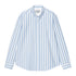 Carhartt WIP L/S Deven Shirt Chemise - Deven Stripe Bleach / White - Streetart.fr