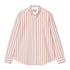 Carhartt WIP L/S Deven Shirt Chemise - Deven Stripe Oxide Red - Streetart.fr