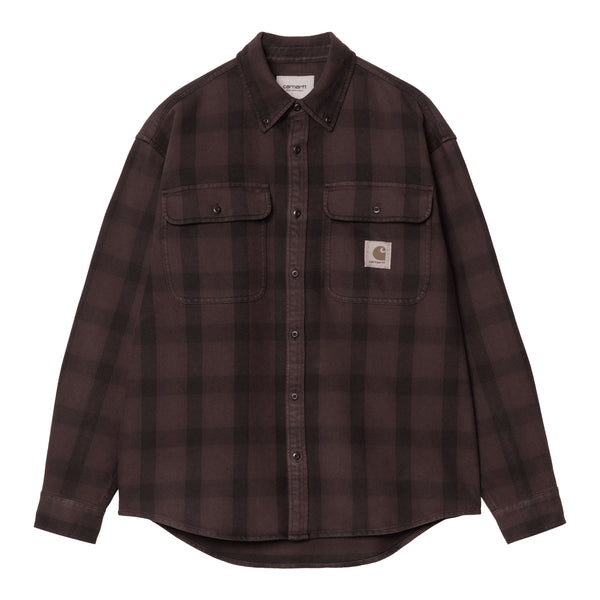 Carhartt WIP L/S Edmands Shirt Edmands Check Natural Pal - Streetart.fr