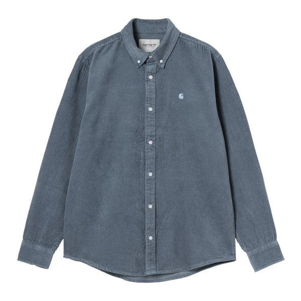 Carhartt Wip L/s Madison Cord Shirt Chemise - Angelite - Streetart.fr