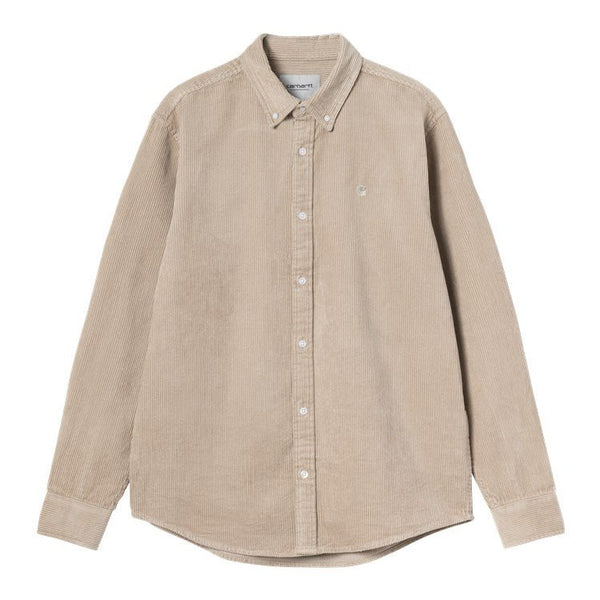 Carhartt Wip L/s Madison Cord Shirt Chemise - Wall - Streetart.fr