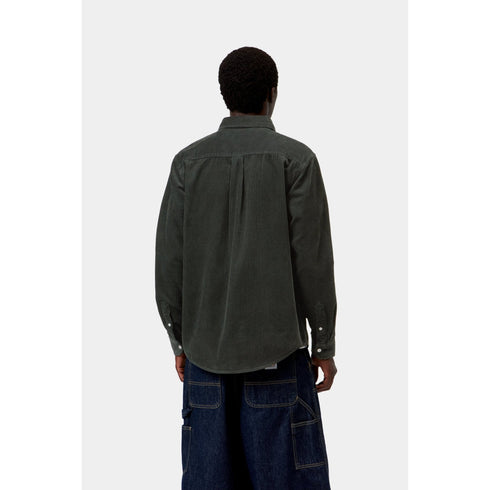 Carhartt WIP L/S Madison Cord Shirt - Raven - Streetart.fr