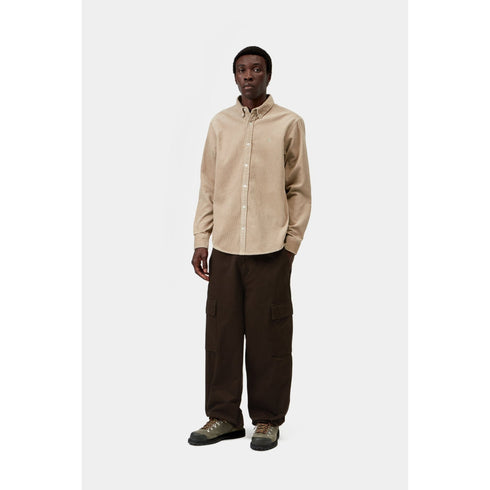 Carhartt WIP L/S Madison Cord Shirt - Wall - Streetart.fr