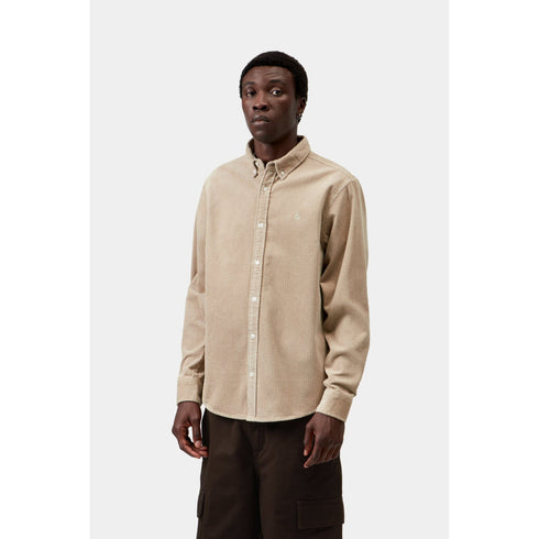 Carhartt WIP L/S Madison Cord Shirt - Wall - Streetart.fr