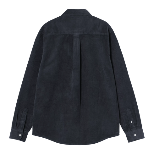 Carhartt WIP L/S Madison Cords Shirt - Dark Navy - Streetart.fr