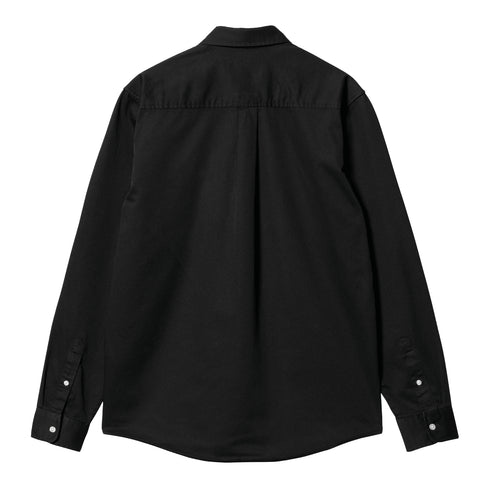 Carhartt WIP L/S Madison Shirt Chemise - Black / Wax - Streetart.fr