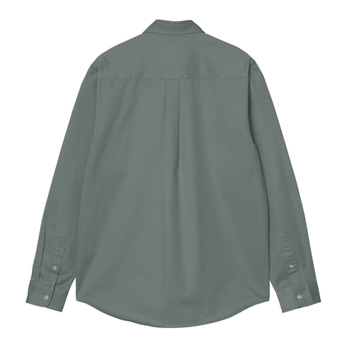 Carhartt WIP L/S Madison Shirt Chemise - Vevlet Green / White - Streetart.fr