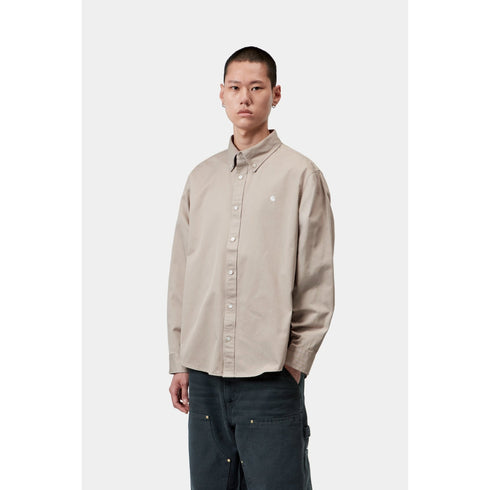 Carhartt WIP L/S Og Madison Shirt - Fleur De Sel - Streetart.fr
