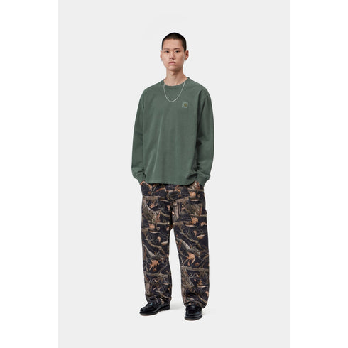 Carhartt WIP L/S Vista T-Shirt - Dark Scarab Garment Dyed - Streetart.fr