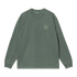 Carhartt WIP L/S Vista T-Shirt - Dark Scarab Garment Dyed - Streetart.fr