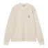 Carhartt Wip L/S Vista Waffle T-Shirt - Fleur De Sel Garment Dyed - Streetart.fr