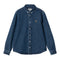 Carhartt WIP L/S Weldon Shirt - Blue Stone Washed - Streetart.fr