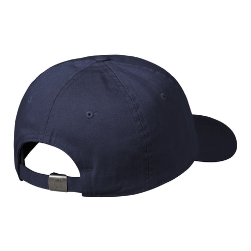 Carhartt WIP Madison Logo Cap Air - Force Blue / White - Streetart.fr