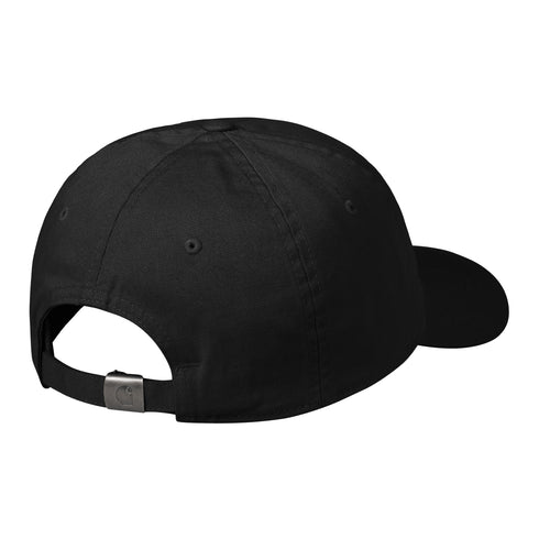 Carhartt WIP Madison Logo Cap - Black / White - Streetart.fr